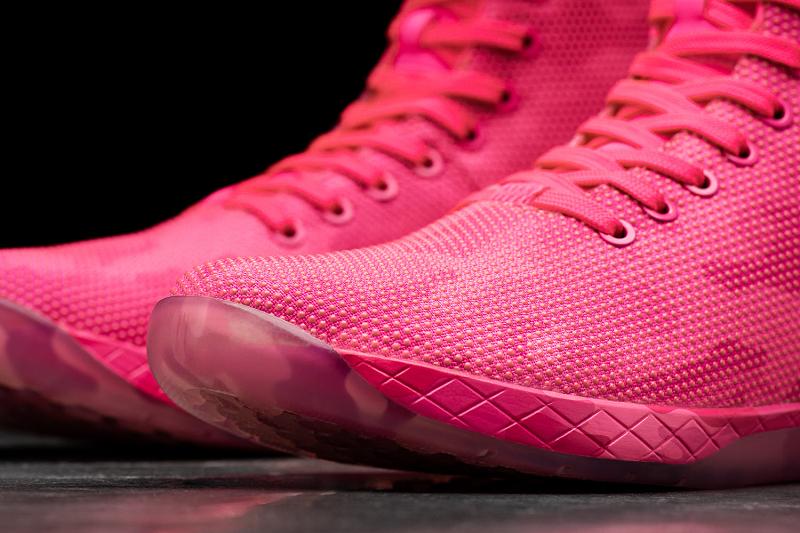 Pink Nobull High-Top Neon Camo Women's Trainers | CA E2101B